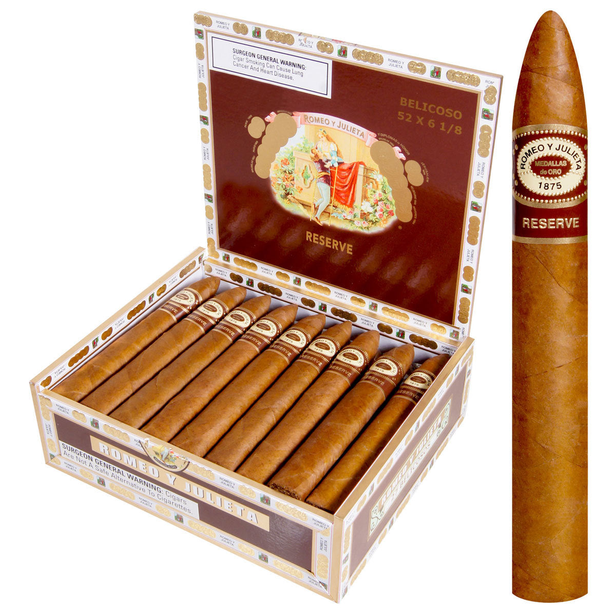 ROMEO Y JULIETA HABANA RESERVE Packs and Boxes Cigars - Cigar boulevard