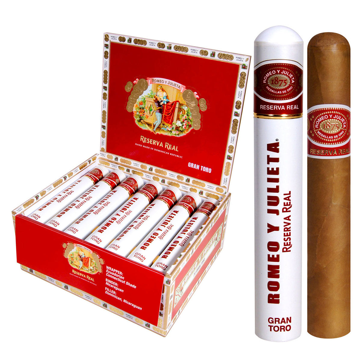 ROMEO Y JULIETA RESERVA REAL Packs, Boxes and Tubes Cigars - Cigar boulevard