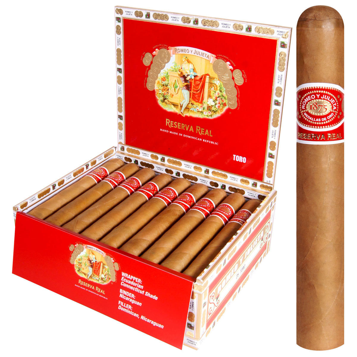 ROMEO Y JULIETA RESERVA REAL Packs, Boxes and Tubes Cigars - Cigar boulevard