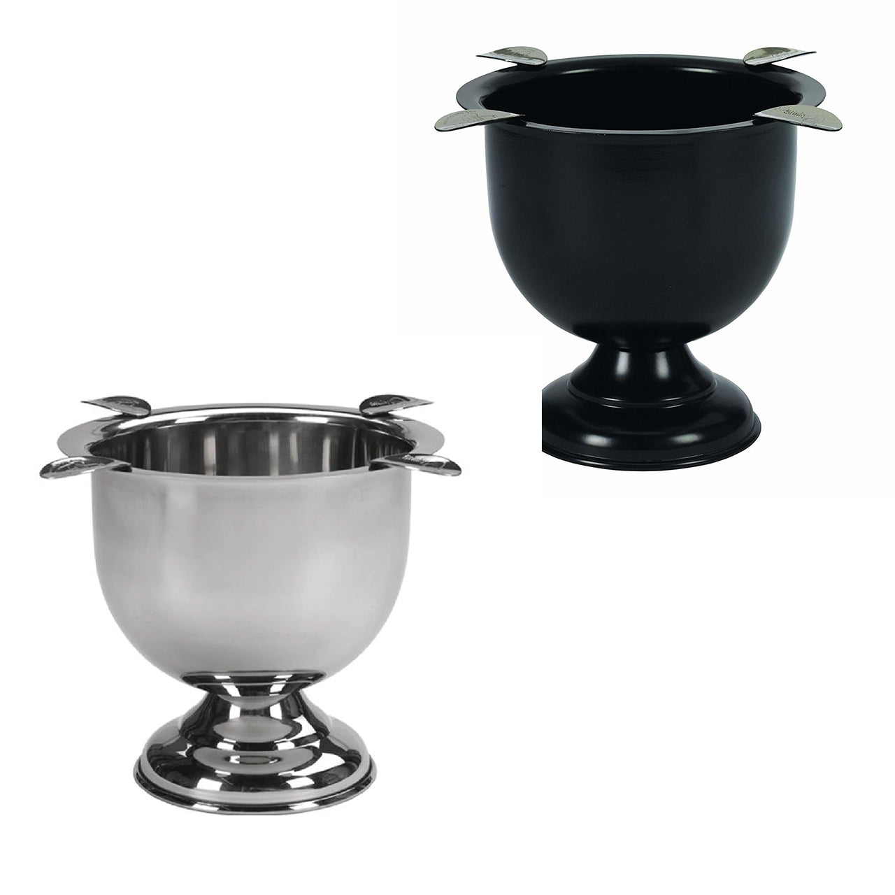 STIKNKY Stainless Steel Metal Table Cigar Ashtray for 4 Cigars