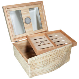 Designer Cigar Humidor Moderno Blanco Grande White for 120 Cigars