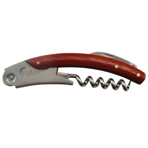 Stainless Steel Wine Corkscrew With Wood Handles in Gift Box - Cigar boulevard
