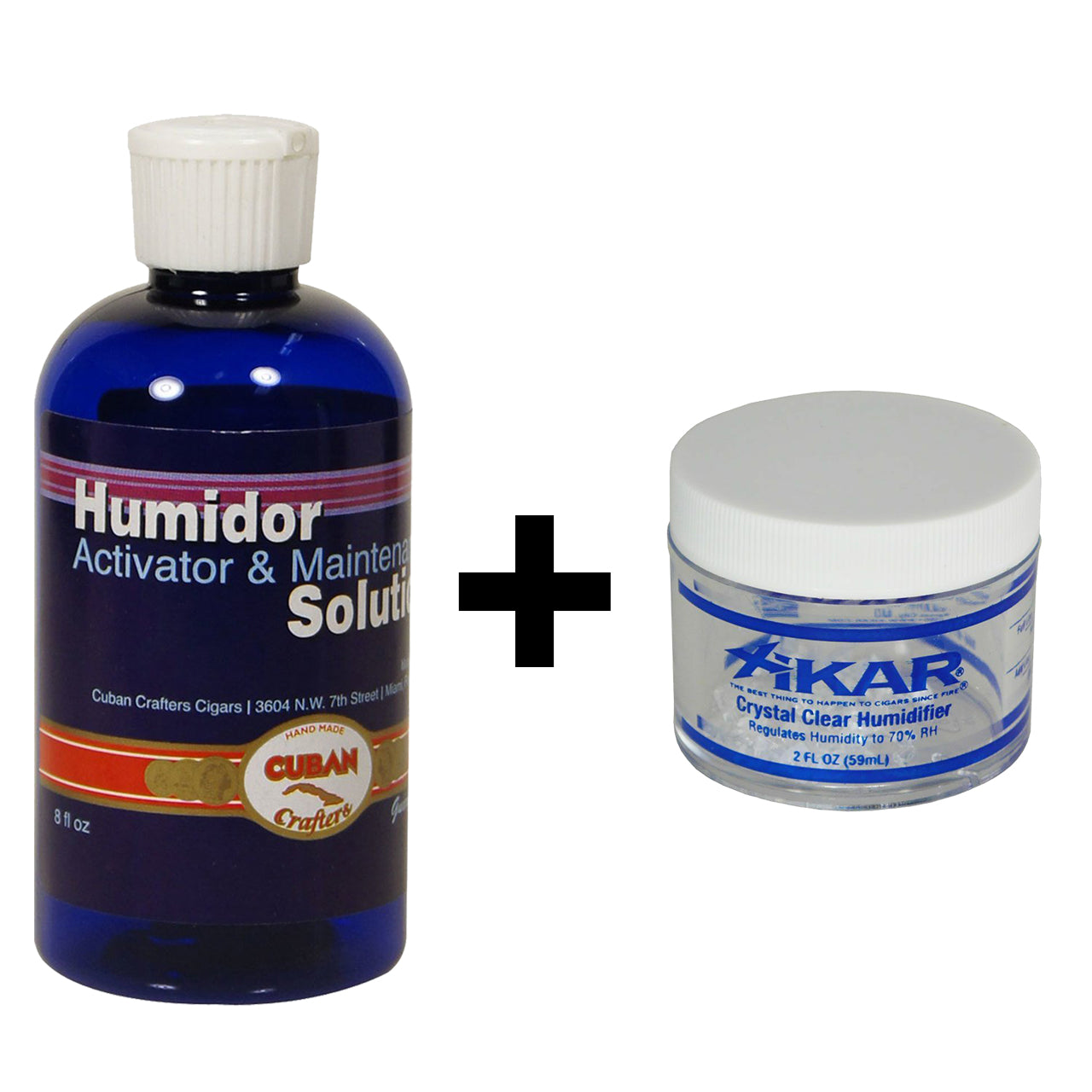 Xikar Crystal Gel Humidification Jar 2oz plus HUMSOL