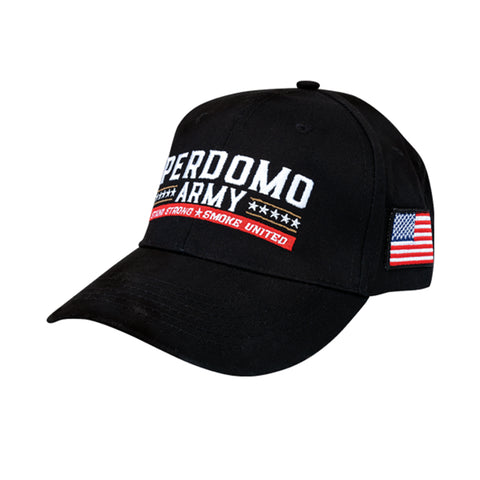 Image of Perdomo Army Black with Flag Cap