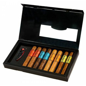 Camacho SAMPLER Bold Anytime GORDO 6 X 60 Pack of 8 with tactical knife