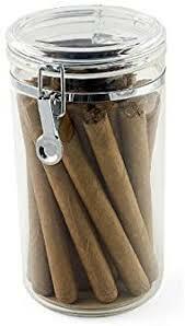 CBC Acrylic Cigar Jar Humidor Humidifier plus XIKAR Humi Store and Puro Temp XIKAR