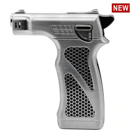 DISSIM HAMMER SOFT Flame Cigar Lighter Silver, Blue & Gun Metal