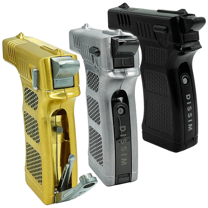 DISSIM HAMMER TORCH Precision Cigar Black, Gold & Silver