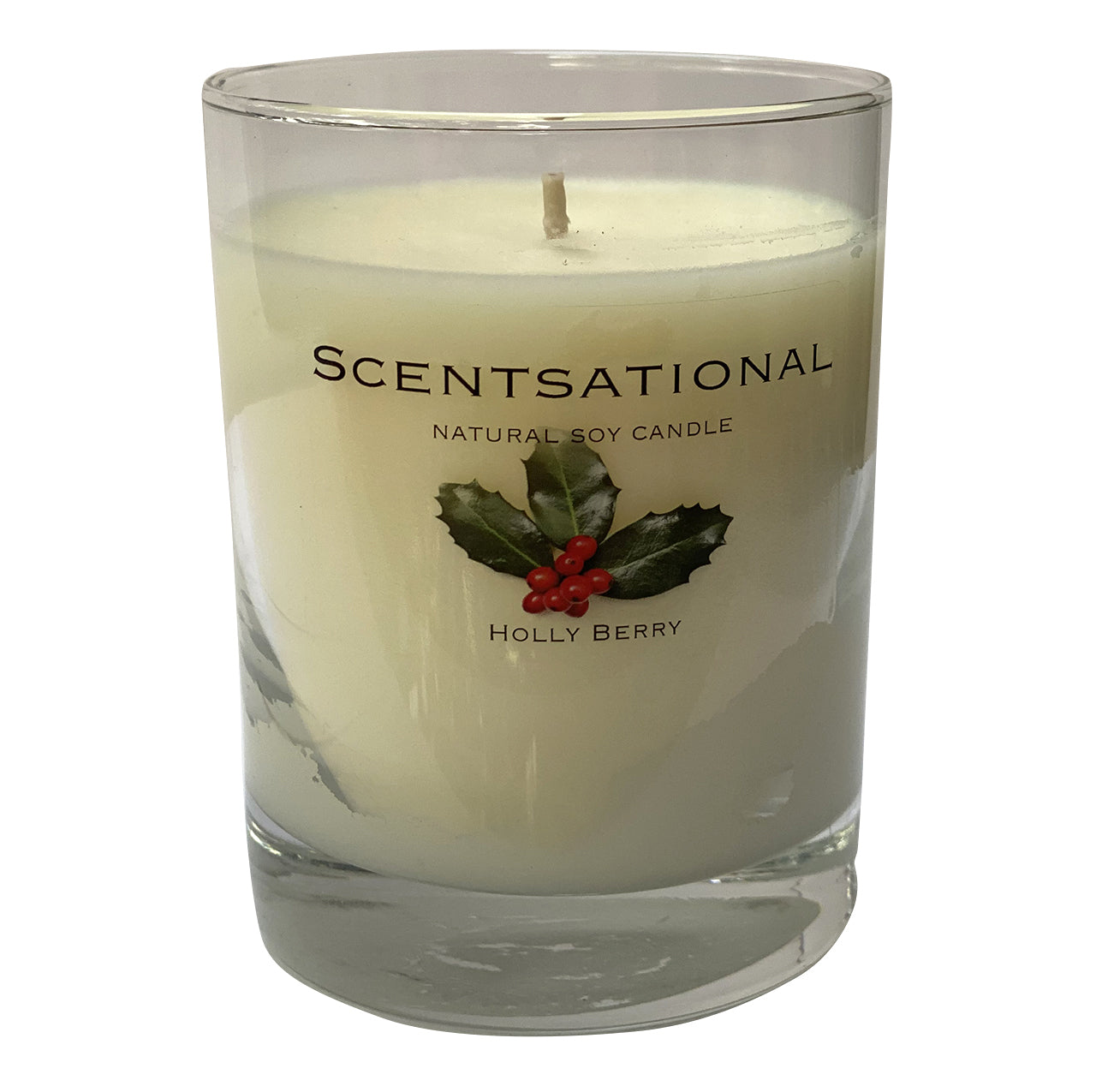 Scented Soy Candles HOLLY BERRY (11 oz) eliminates smoke, household and pet odors. - Cigar boulevard