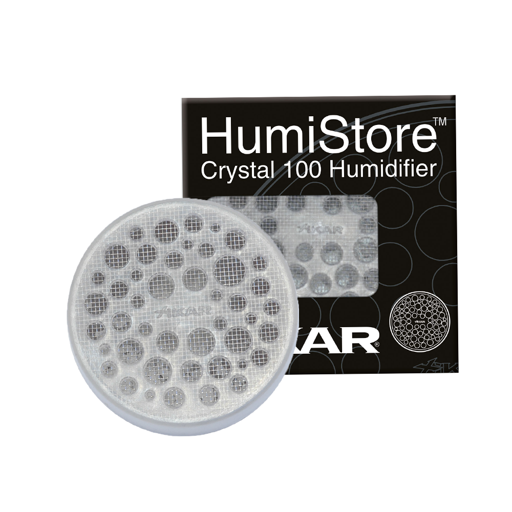 Xikar CRYSTAL Humidifier for 50 Cigar Count plus HUMSOL and Humidifier