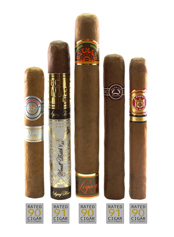 Aficionado 90+ Points Sampler #2 5 cigars Sampler - Cigar boulevard