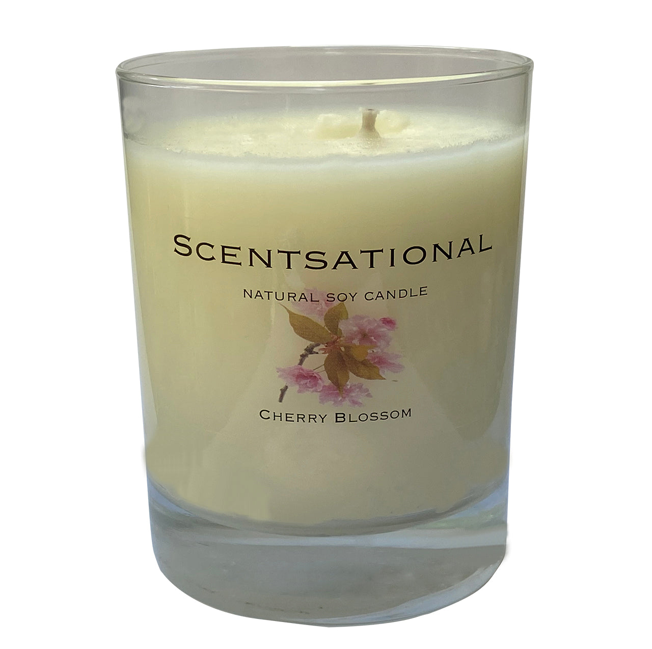Scented Soy Candles CHERRY BLOSSOM (11 oz) eliminates smoke, household and pet odors.