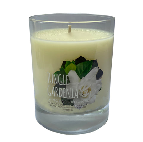 Scented Soy Candles GARDENIA (11 oz) eliminates smoke, household and pet odors.