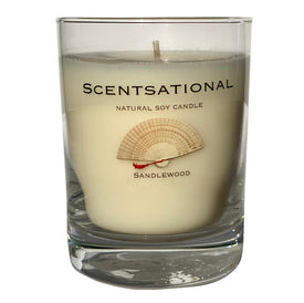 Scented Soy Candles SANDALWOOD (11 oz) eliminates smoke, household and pet odors.